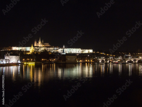 Prague Castle and the Charles bridge in the night © Radim Štrobl
