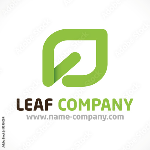 logo fleuriste feuille paysagiste artisan