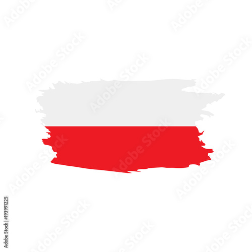 Poland flag  vector illustration