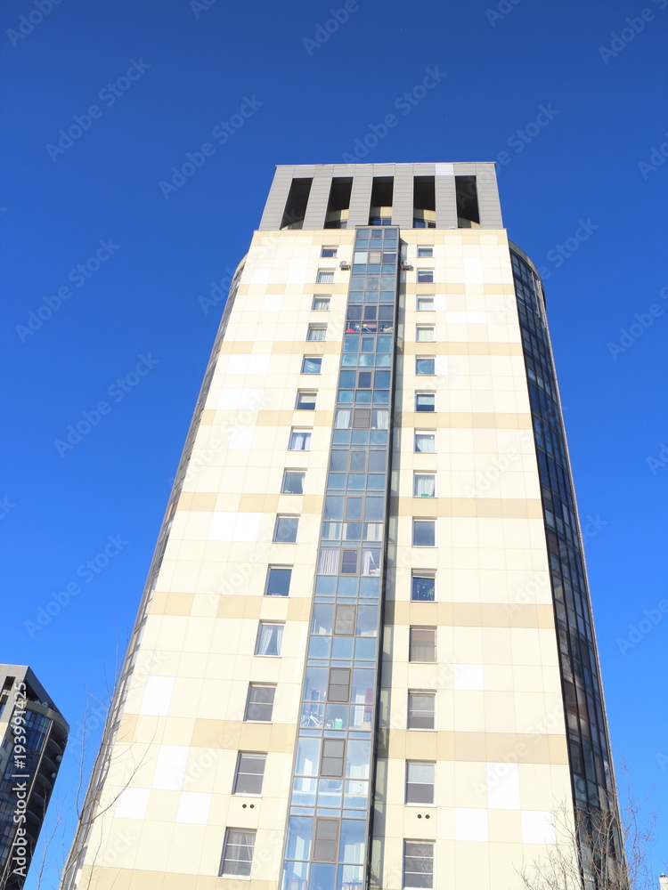view of residential buildings at a large angle view of residential buildings at a large angle
