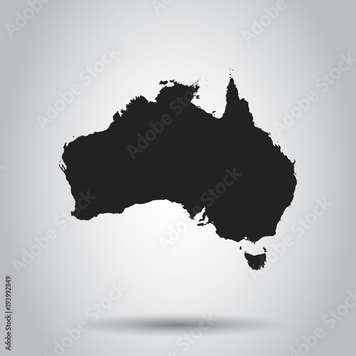 Fotografie Australia map icon