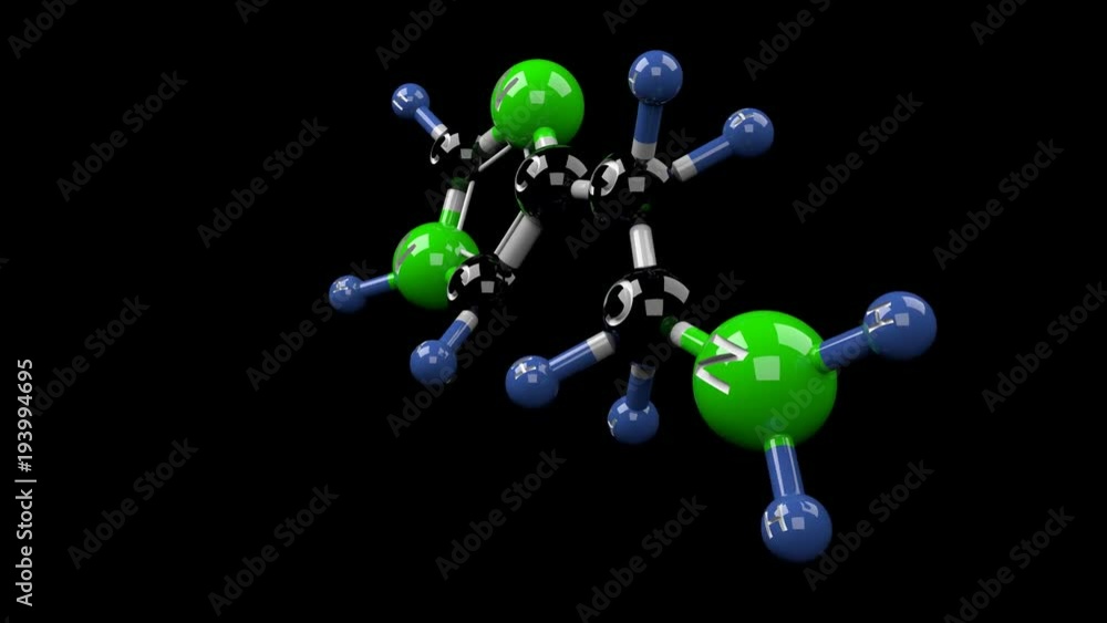 Histamine molecule. Molecular structure of histamine, chemical