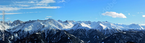 Alpine panorama winter 