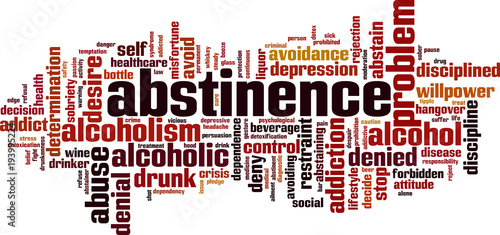 Abstinence word cloud