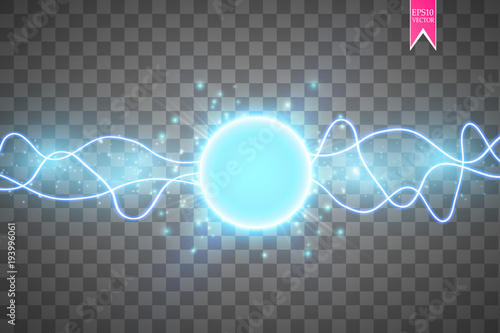 blue energy ring abstract.conceptual vector design with free area in center for any object.