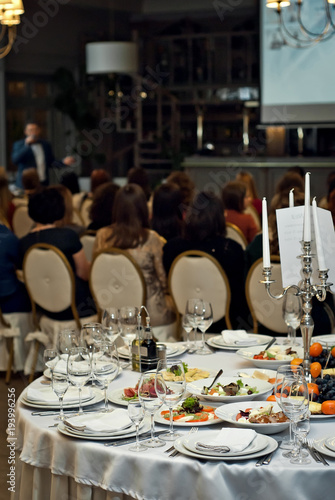 Wallpaper Mural delicious dishes on the table in the restaurant Torontodigital.ca