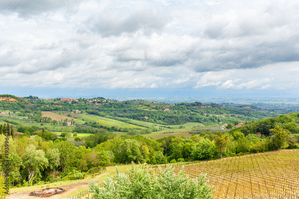 Winery in a rural Italian landscape