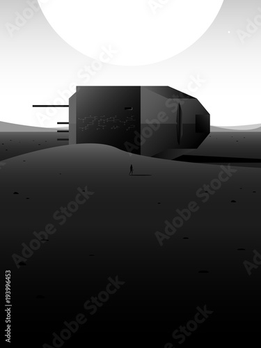science fiction scene with ...