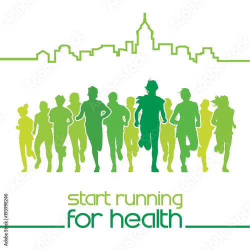 Running people