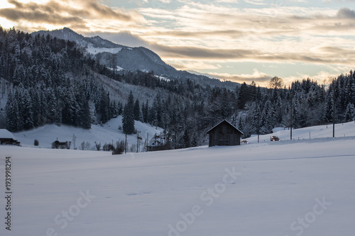 Die Hütte im Schnee © Sebastian