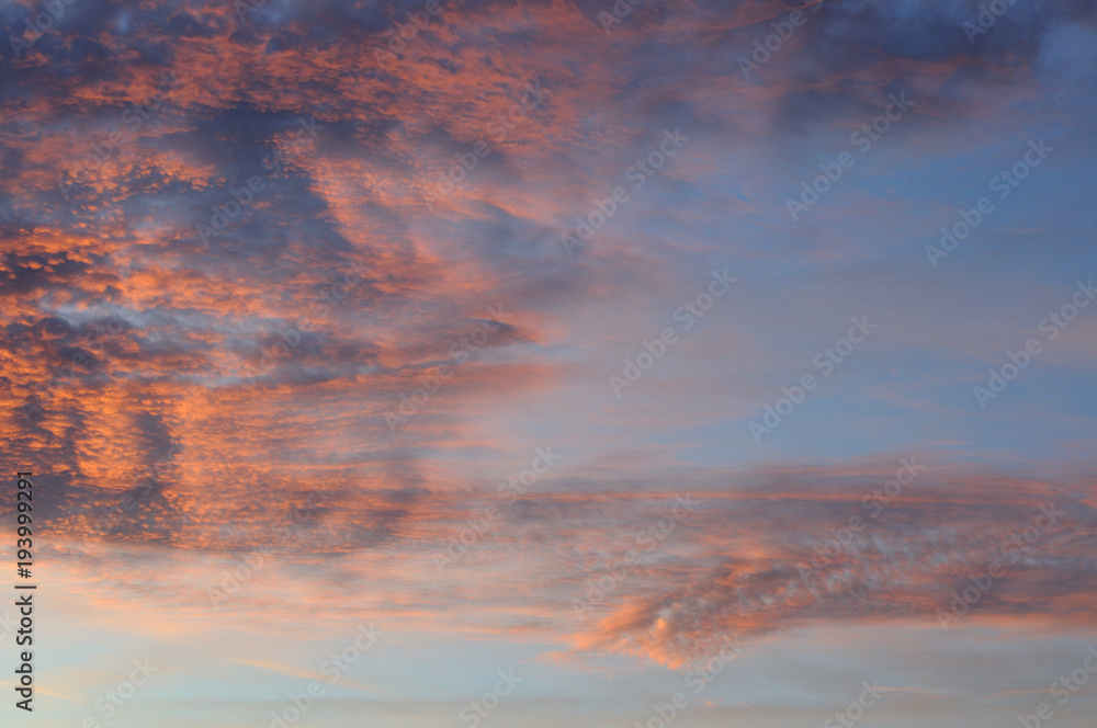 Wolken im Abendrot