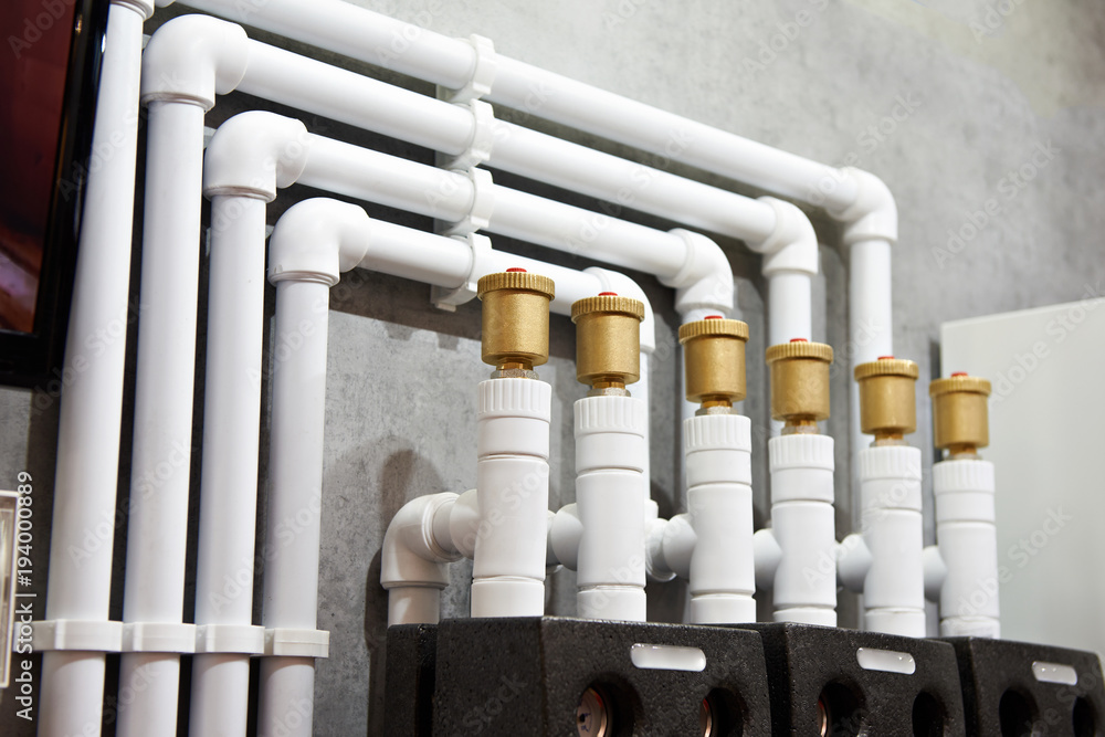 Plastic pipes of water heating system Plastic pipes of water heating system