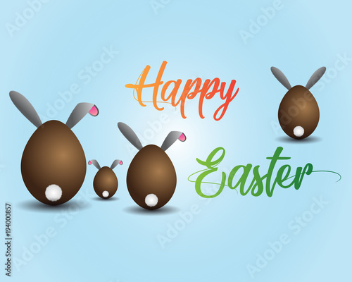 vettoriale uovo coniglio pasqua