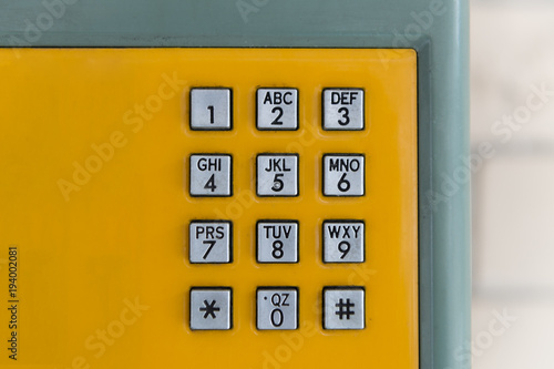Fotografie Numeric pad of a phone