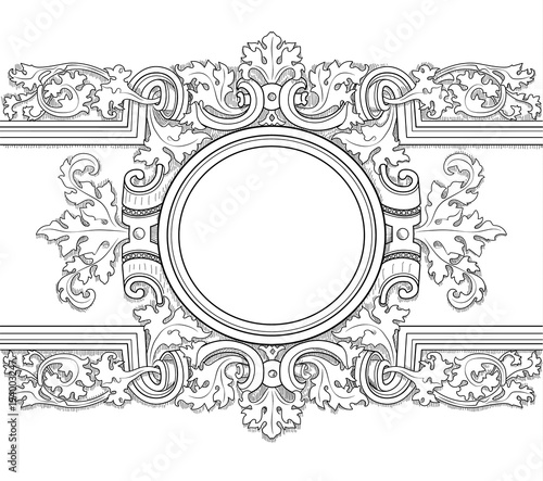 Vintage baroque frame