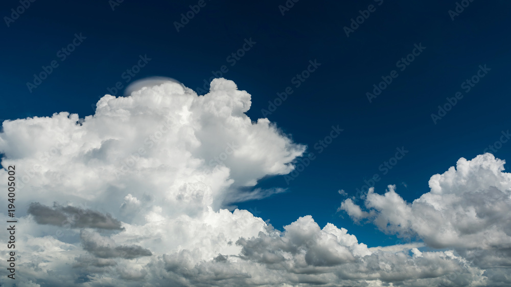 Cumulus cloud with blue sky for nature background Cumulus cloud with blue sky for nature background