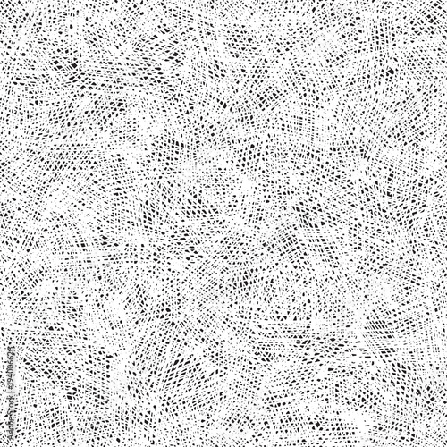 Creatively arranged hand drawn hatches in seamless vector texture. Light repeating layout for adding texture to illustration. Stylization tool for adding hand drawn look of your artwork.