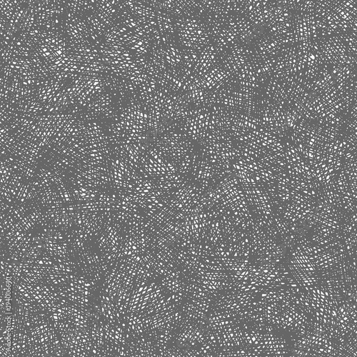 Creatively arranged hand drawn hatches in seamless vector texture. Dark grey version. Repeating layout for adding texture to illustration. Stylization tool for adding hand drawn look of your artwork.
