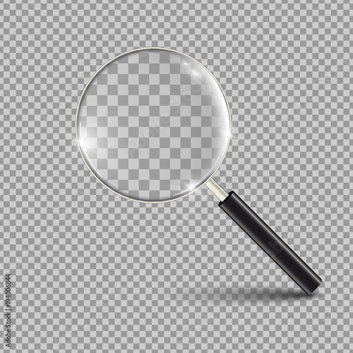 Loupe, magnifying glass. Stock vector isolated on a transparancy background