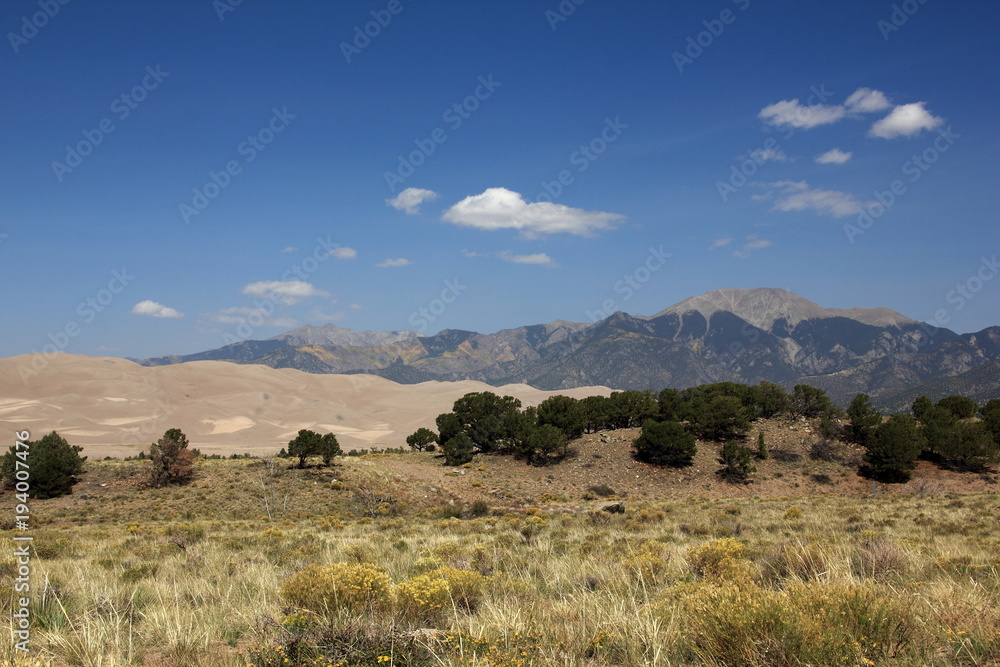 Sanddünen im Great Sand Dunes Nationalpark Colorado USA Sanddünen im Great Sand Dunes Nationalpark Colorado USA