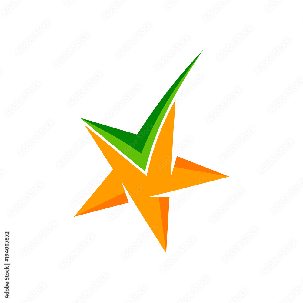 Check Star Logo Vector Check Star Logo Vector