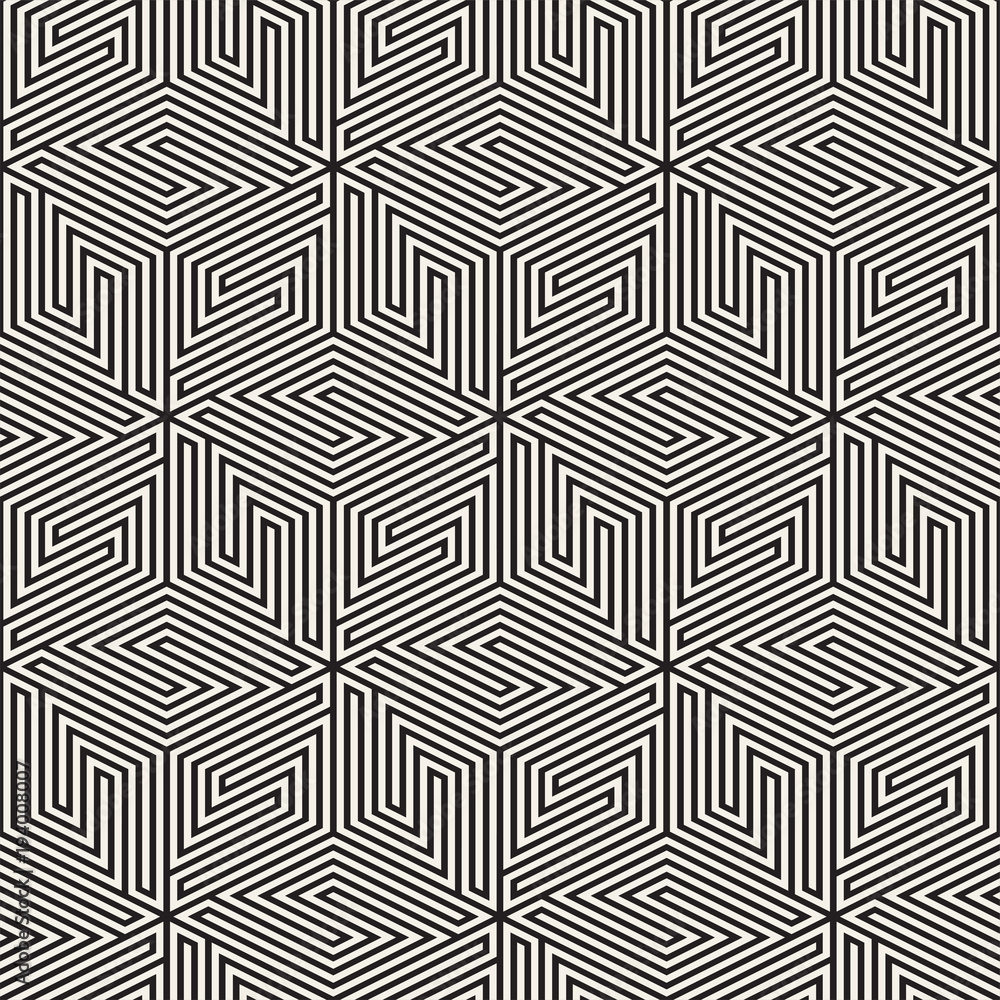 Vector seamless lattice pattern. Modern stylish texture with monochrome trellis. Repeating geometric grid. Simple design background.
