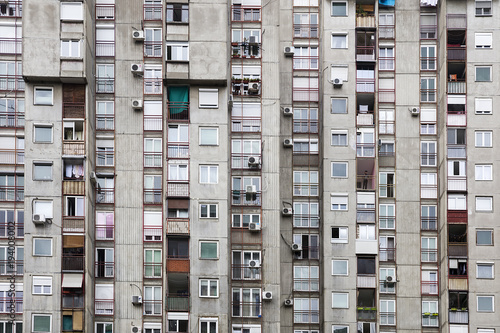 Obraz na plátně Urban concrete building