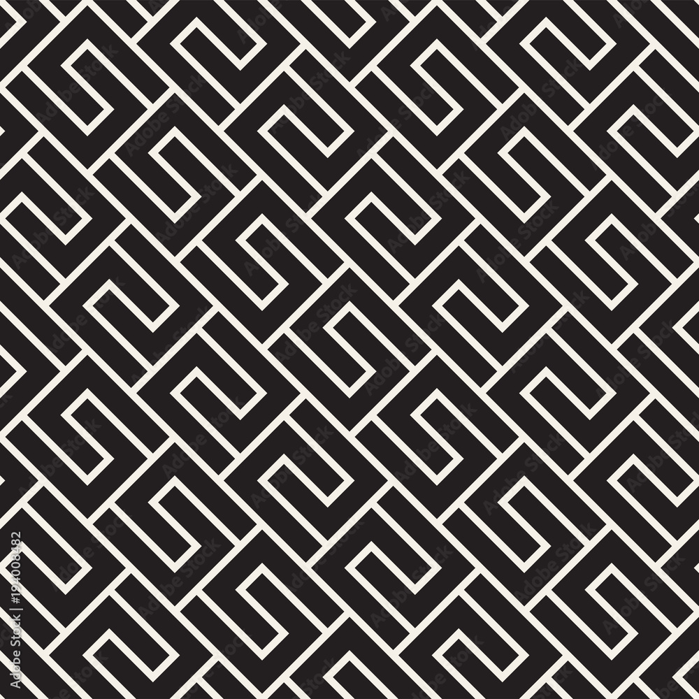 Vector seamless lattice pattern. Modern stylish texture with monochrome trellis. Repeating geometric grid. Simple design background.
Vector seamless lattice pattern. Modern stylish texture with monochrome trellis. Repeating geometric grid. Simple design background.