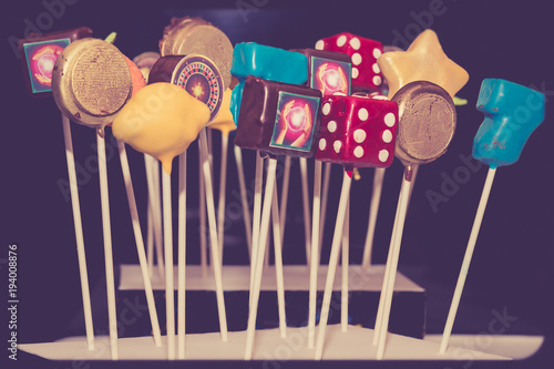 Photography Casino cake pops