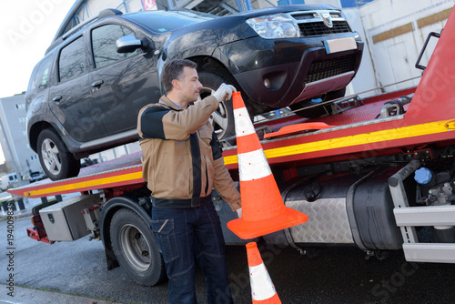 hauling a car