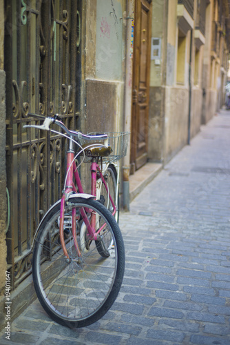 pink bicycle