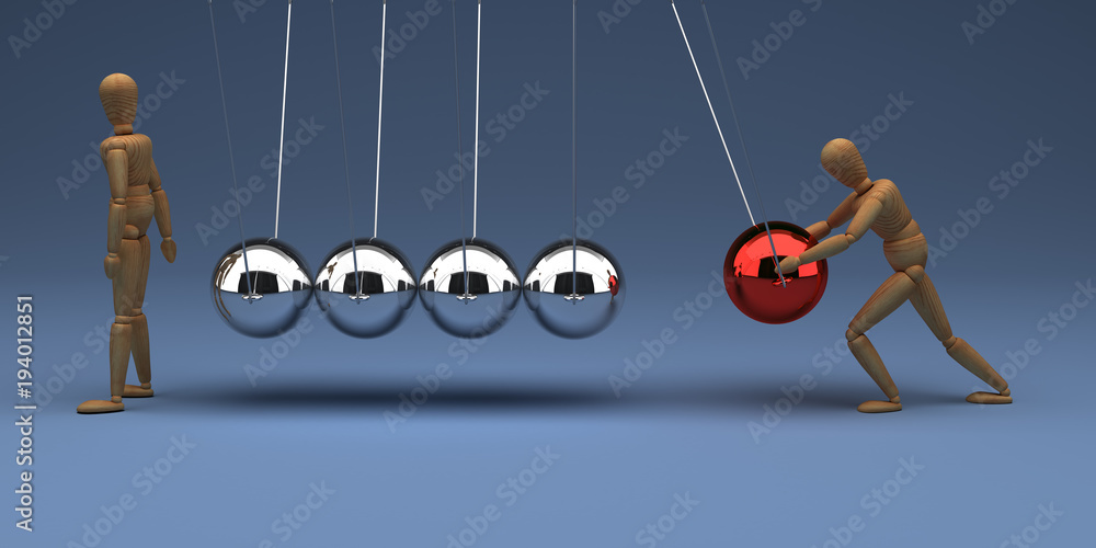 Fotografie Complot with Newton's Cradle