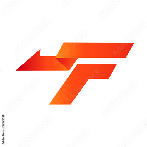 Free Download Letter F Arrow Logo Vector - GFXLoad