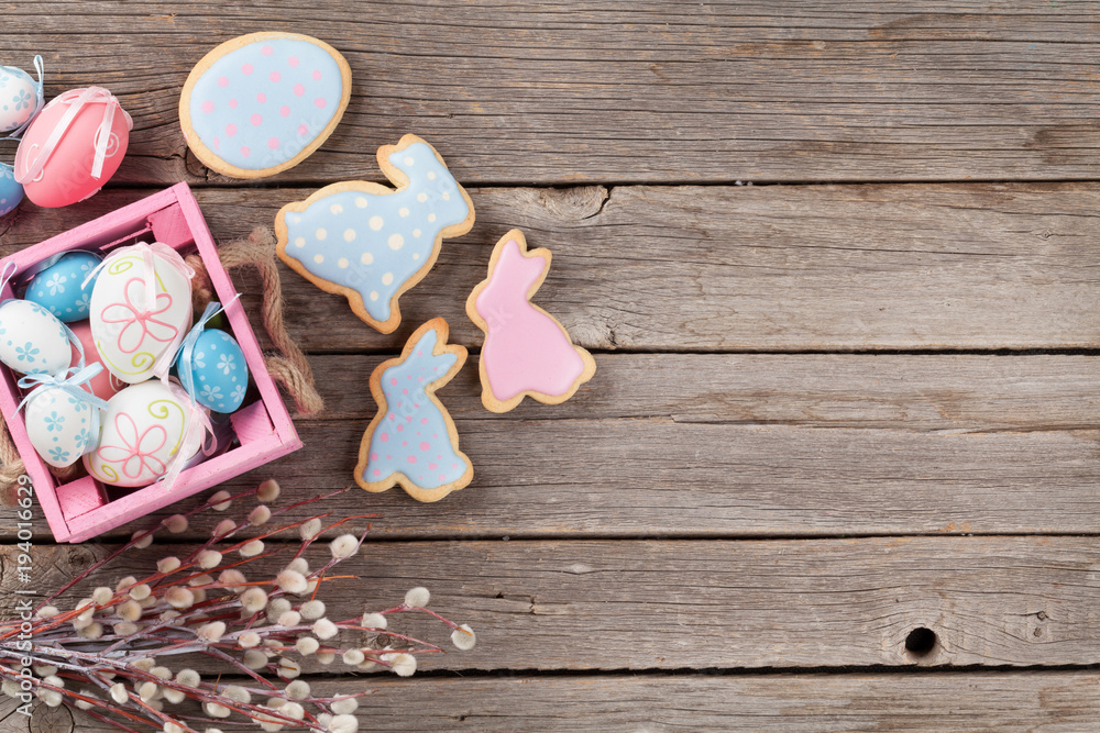 Easter gingerbread cookies and eggs Easter gingerbread cookies and eggs