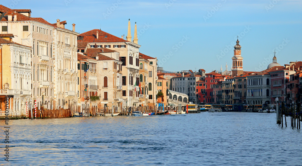 Venice Italy the Grand Canal at early morning