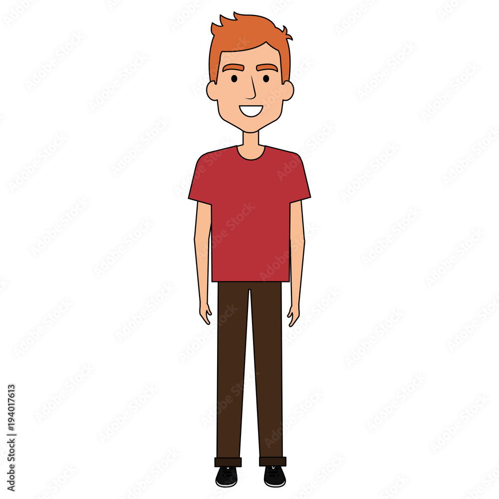 young man model avatar character vector illustration design young man model avatar character vector illustration design