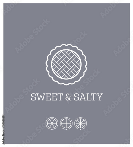 Logo pour un restaurant spécialisé dans la fabrique de tartes salées et sucrées