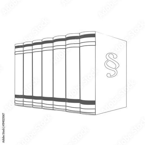 design element symbol book legal icon law theme04