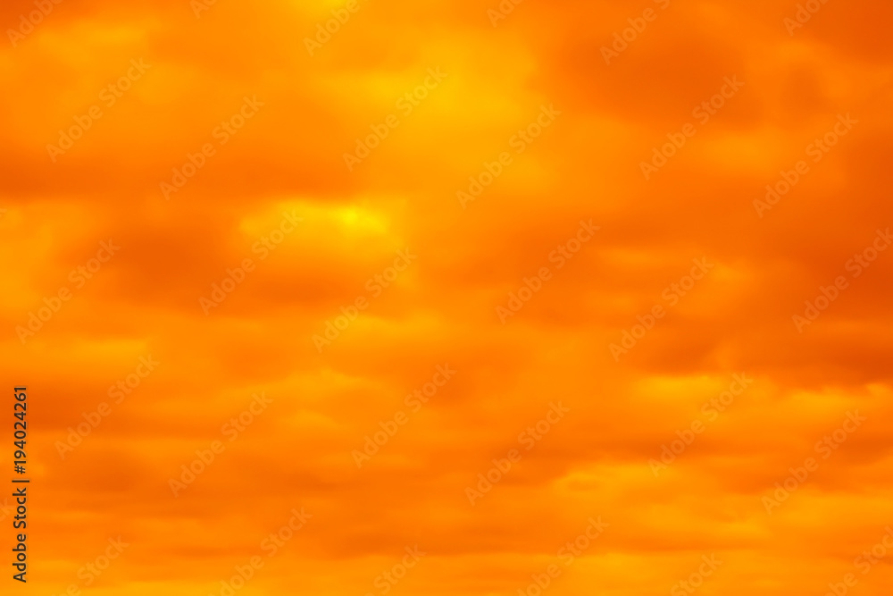 a fantastic yellow red sky. apocalyptic sky. background.