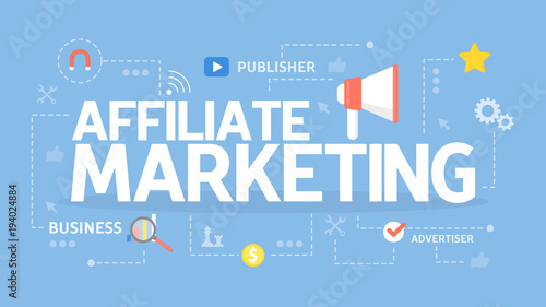 Affiliate marketing concept.