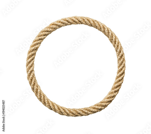 Circle rope frame, including clipping path