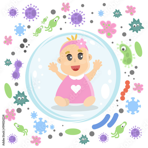 Baby girl immune.