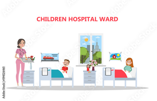 Children hospital room.