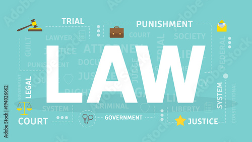 Law concept illustration.