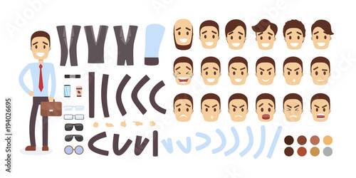 Businessman character set.
