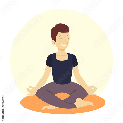 Wallpaper Mural Yoga for men. Torontodigital.ca