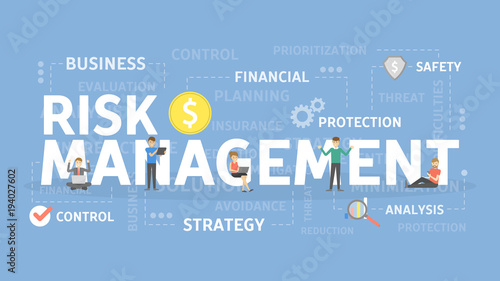 Risk management illustration.