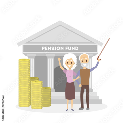 Seniors with pension fund.
