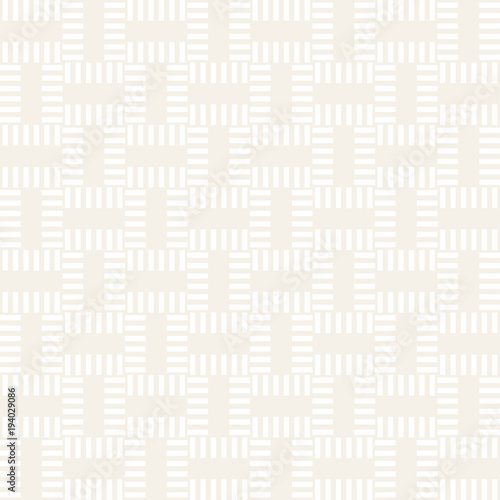 Trendy twill weave Lattice. Abstract Geometric Background Design. Vector Seamless Subtle Pattern.