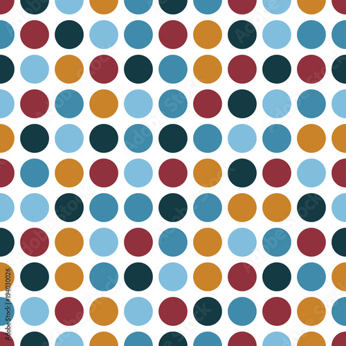 Retro circle pattern and background. Circular pattern. Seamless and retro style design with retro color.